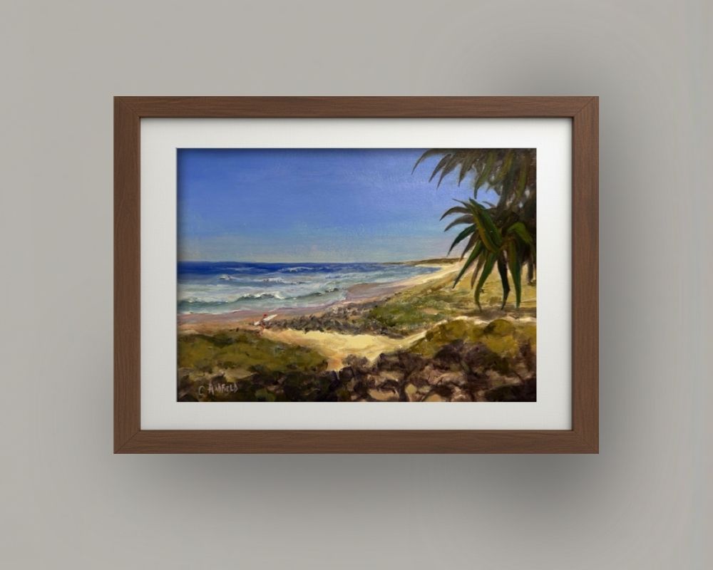 Artwork: 'Calling All Surfers Sharpes Beach, Lennox Head'