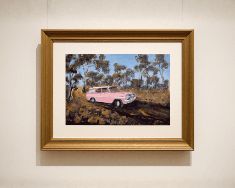 Artwork: 'Gone Bush in an EH Holden Station-wagon'